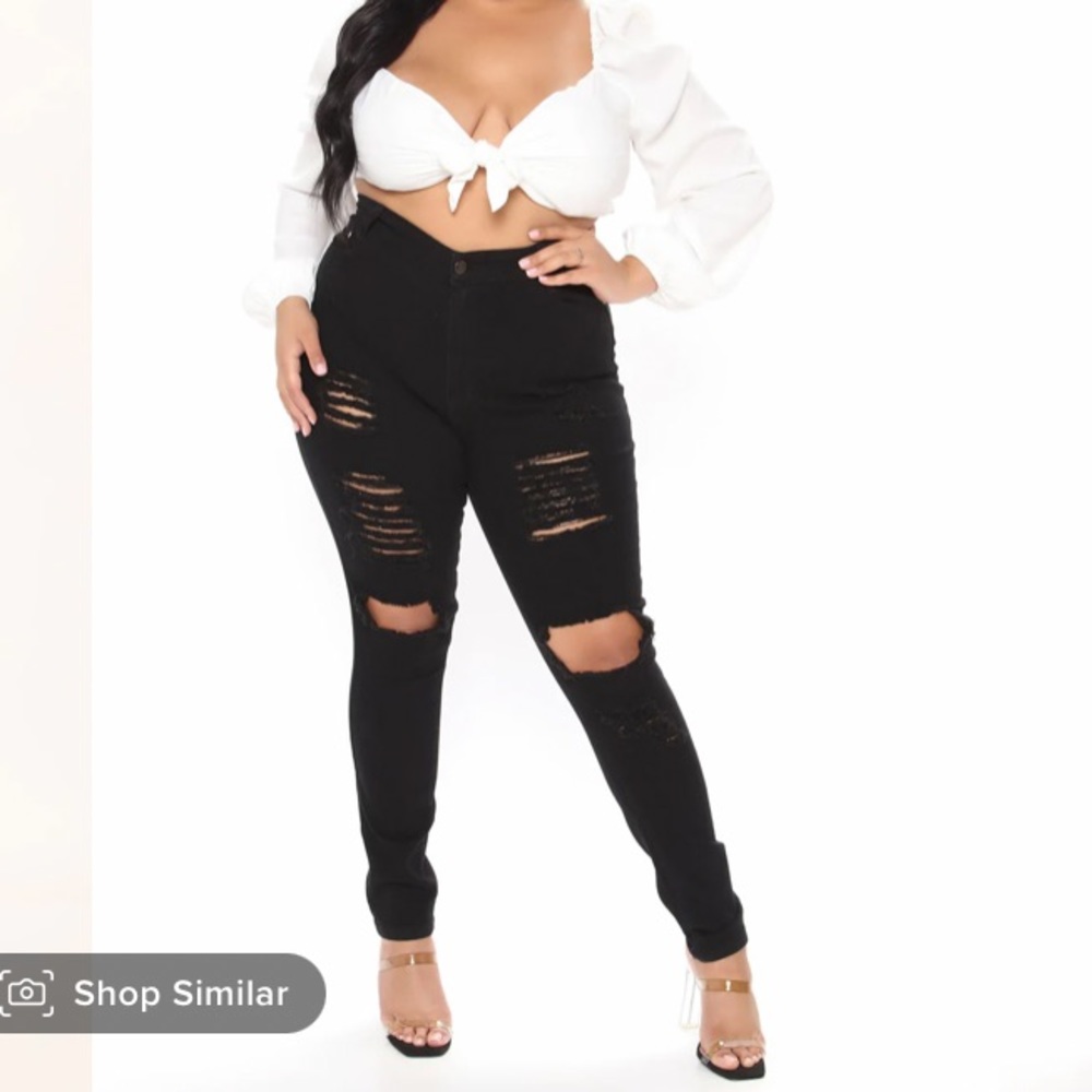 FashionNova Ripped Jeans